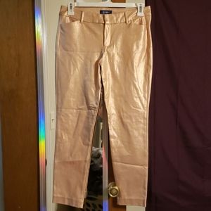 Pixie Foil Rose Gold colored pants